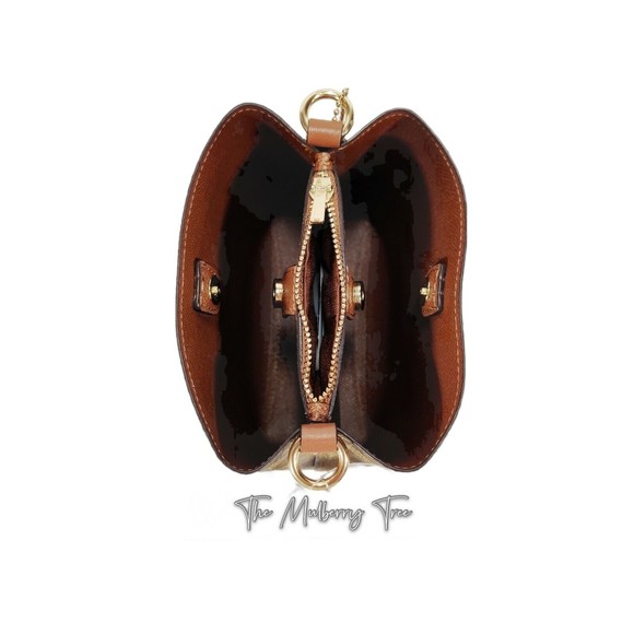 Coach C6835 Mini Town Bucket Bag Signature Canvas w/ Radial Rainbow Khaki $298 - Picture 5 of 11